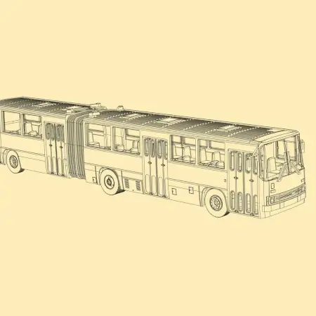 minicar 66063 Ikarus 280 Gelenkbus
